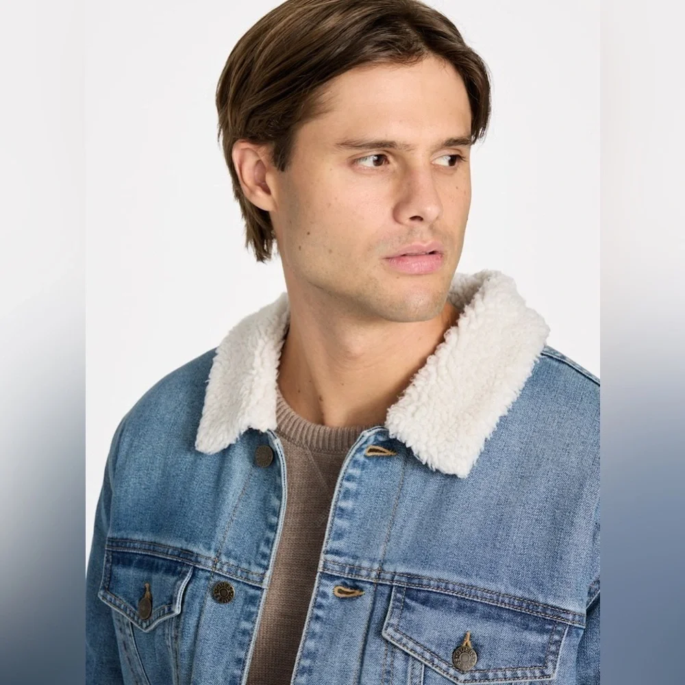 GUESS Braun Sherpa Jacket SZ XXL